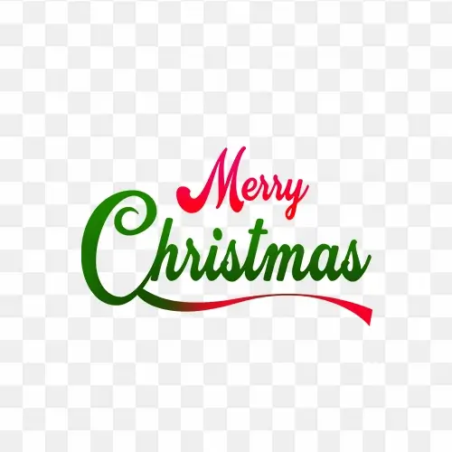Merry christmas png logo free